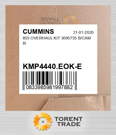 KMP4440.EOK-E 855 Капітальний ремонтний комплект 3095755 B/CAM III CUMMINS NEW AFTERMARKET
