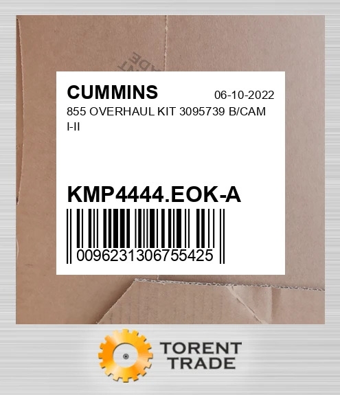 KMP4444.EOK-A 855 Капітальний ремонтний комплект 3095739 B/CAM I-II CUMMINS NEW AFTERMARKET