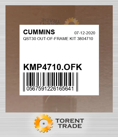KMP4710.OFK QST30 Комплект позарамкового ремонту 3804710 CUMMINS NEW AFTERMARKET