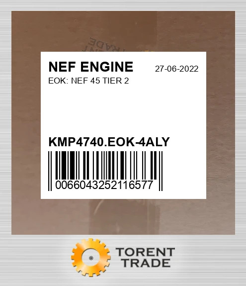KMP4740.EOK-4ALY EOK комплект NEF 45 TIER 2 NEF ENGINE NEW AFTERMARKET
