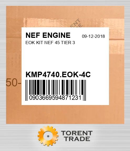 KMP4740.EOK-4C EOK комплект NEF 45 TIER 3 NEF ENGINE NEW AFTERMARKET