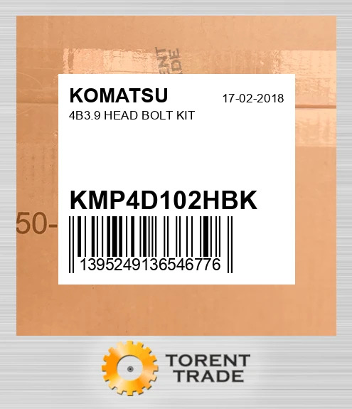 KMP4D102HBK 4B3.9 Головка BOLT комплект KOMATSU NEW AFTERMARKET