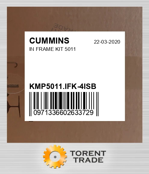 KMP5011.IFK-4ISB Комплект внутрішньорамного ремонту 5011 CUMMINS NEW AFTERMARKET