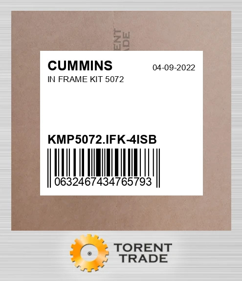 KMP5072.IFK-4ISB Комплект внутрішньорамного ремонту 5072 CUMMINS NEW AFTERMARKET
