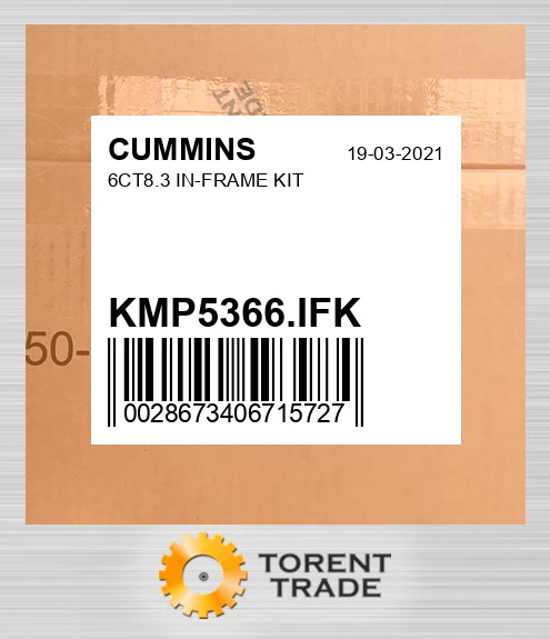 KMP5366.IFK 6CT8.3 Комплект внутрішньорамного ремонту CUMMINS NEW AFTERMARKET