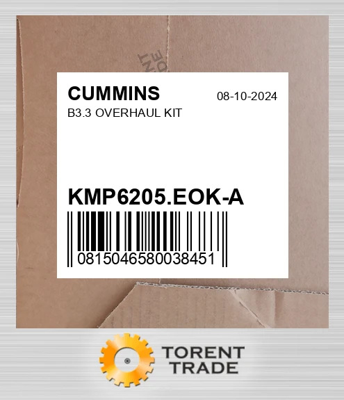 KMP6205.EOK-A B3.3 Капітальний ремонтний комплект CUMMINS NEW AFTERMARKET