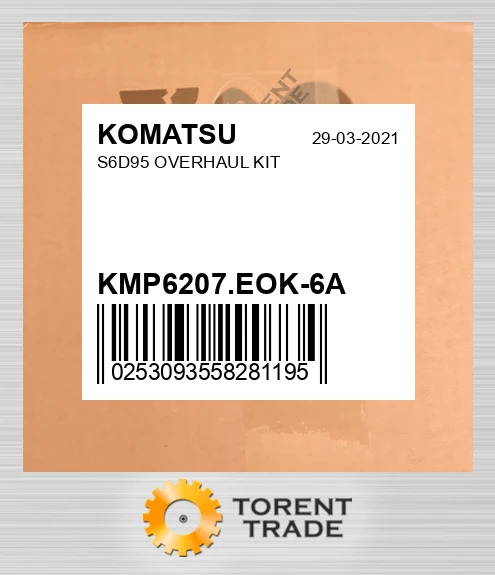KMP6207.EOK-6A S6D95 Капітальний ремонтний комплект KOMATSU NEW AFTERMARKET