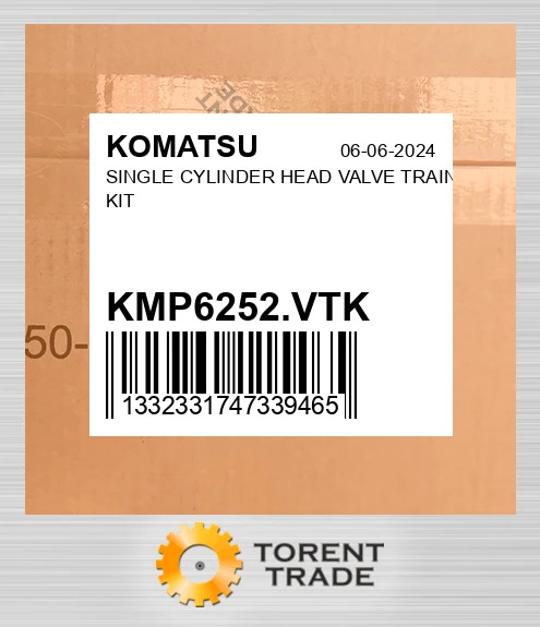 KMP6252.VTK SINGLE Головка блока циліндрів Комплект клапанного механізму KOMATSU NEW AFTERMARKET