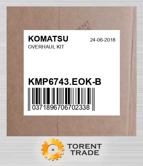 KMP6743.EOK-B SAA6D114 Капітальний ремонтний комплект KOMATSU NEW AFTERMARKET