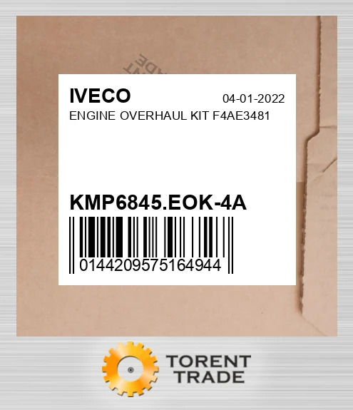 KMP6845.EOK-4A Капітальний ремонтний комплект двигуна F4AE3481 IVECO NEW AFTERMARKET