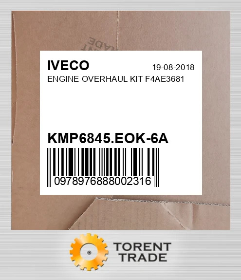 KMP6845.EOK-6A Капітальний ремонтний комплект двигуна F4AE3681 IVECO NEW AFTERMARKET