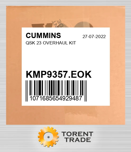 KMP9357.EOK QSK 23 Капітальний ремонтний комплект CUMMINS NEW AFTERMARKET