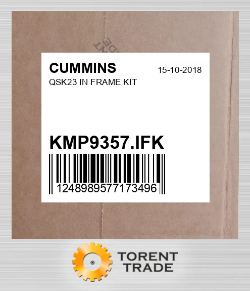 KMP9357.IFK QSK23 Комплект внутрішньорамного ремонту CUMMINS NEW AFTERMARKET