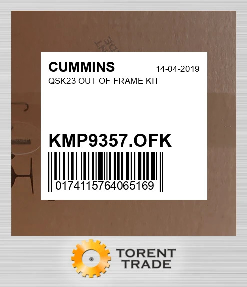 KMP9357.OFK QSK23 Комплект позарамкового ремонту CUMMINS NEW AFTERMARKET