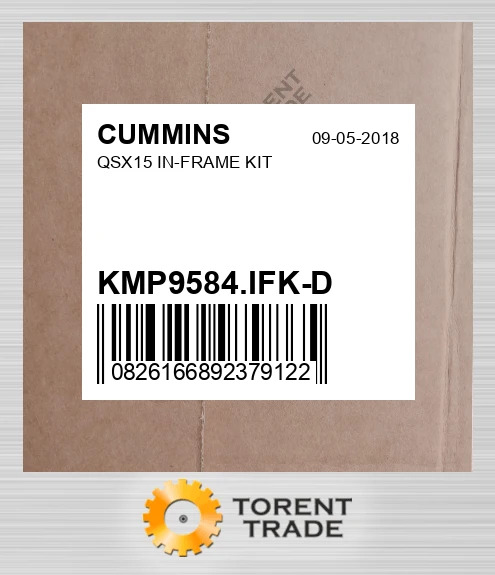KMP9584.IFK-D QSX15 Комплект внутрішньорамного ремонту CUMMINS NEW AFTERMARKET