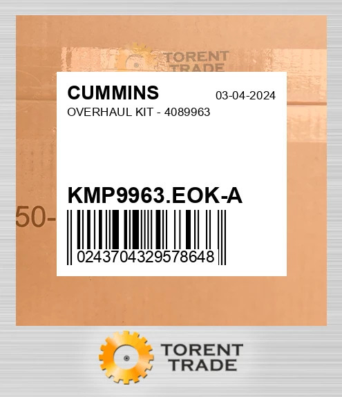 KMP9963.EOK-A Капітальний ремонтний комплект - 4089963 CUMMINS NEW AFTERMARKET