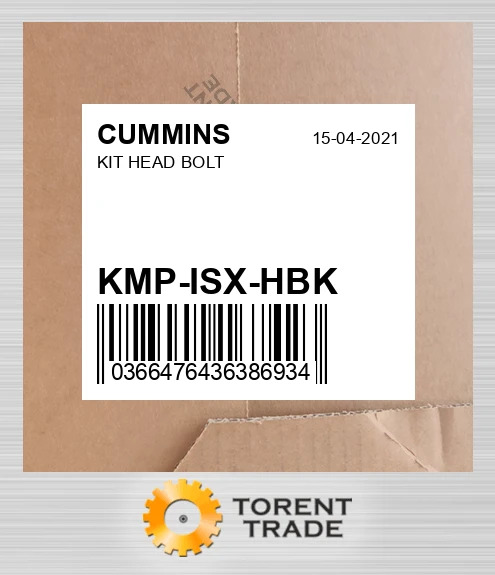 KMP-ISX-HBK комплект, Головка BOLT CUMMINS NEW AFTERMARKET