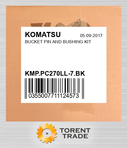 KMP.PC270LL-7.BK Ківш Палець AND Втулка комплект KOMATSU NEW AFTERMARKET