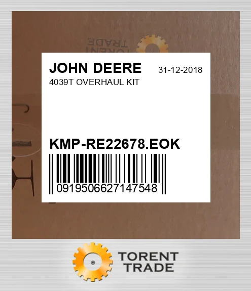 KMP-RE22678.EOK 4039T Капітальний ремонтний комплект JOHN DEERE NEW AFTERMARKET