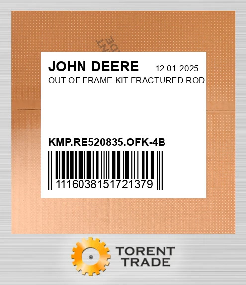 KMP.RE520835.OFK-4B Комплект позарамкового ремонту FRACTURED тяга JOHN DEERE NEW AFTERMARKET