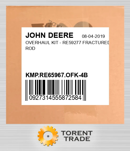 KMP.RE65967.OFK-4B Комплект позарамкового ремонту FRACTURED тяга JOHN DEERE NEW AFTERMARKET