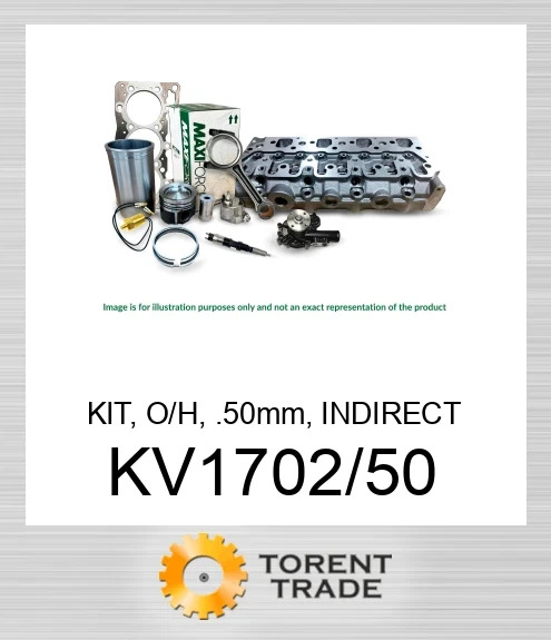 KV1702/50 Комплект, капітальний ремонт, 0.50 мм, непряме впорскування, V1702  MAXIFORCE