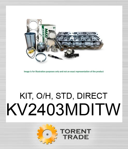 KV2403MDITW Комплект, капітальний ремонт, стандартний, пряме впорскування, V2403-M-DI-T  MAXIFORCE