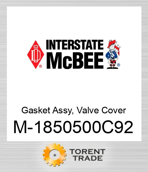 1850500C92 Комплект прокладок кришки клапанів NEW AFTERMARKET INTERSTATE MCBEE