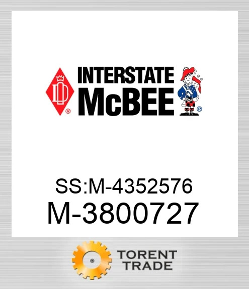 3800727 SS:M-4352576 NEW AFTERMARKET INTERSTATE MCBEE