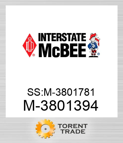3801394 SS:M-3801781 NEW AFTERMARKET INTERSTATE MCBEE