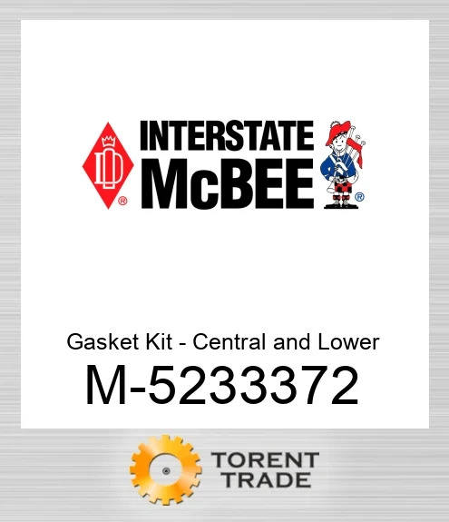5233372 Комплект прокладок – центральної та нижньої частини NEW AFTERMARKET INTERSTATE MCBEE