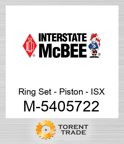 5405722 Комплект кілець – поршня – ISX NEW AFTERMARKET INTERSTATE MCBEE