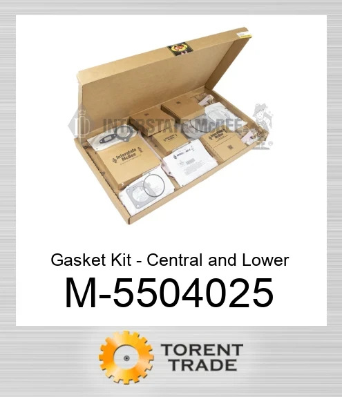 5504025 Комплект прокладок – центральної та нижньої частини NEW AFTERMARKET INTERSTATE MCBEE