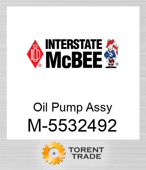 5532492 Масляний насос Assy NEW AFTERMARKET INTERSTATE MCBEE