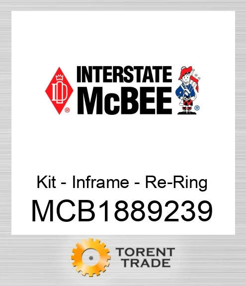 MCB1889239 Комплект – внутрішньорамного ремонту – заміна кілець NEW AFTERMARKET INTERSTATE MCBEE