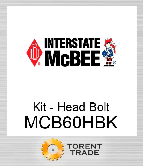 MCB60HBK Комплект - Головка Болт NEW AFTERMARKET INTERSTATE MCBEE