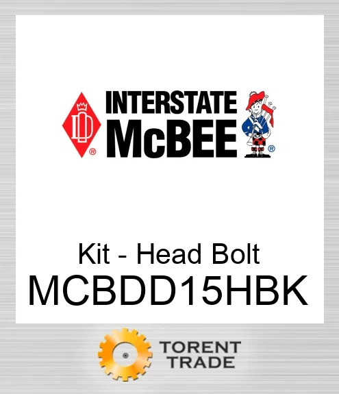 MCBDD15HBK Комплект - Головка Болт NEW AFTERMARKET INTERSTATE MCBEE