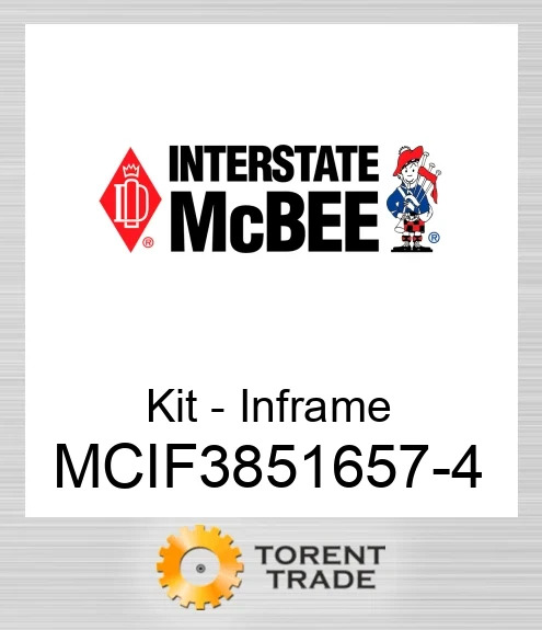 MCIF3851657-4 Комплект внутрішньорамного ремонту NEW AFTERMARKET INTERSTATE MCBEE