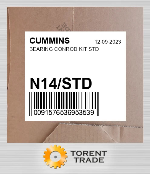 N14/STD Підшипник Шатун комплект .STD CUMMINS NEW AFTERMARKET
