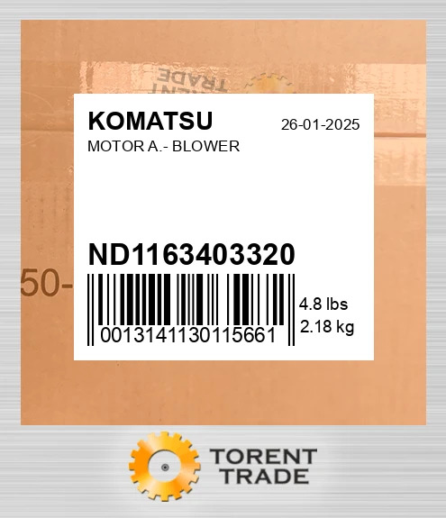 nd1163403320 ДВИГУН A.- ВЕНТИЛЯТОР KOMATSU