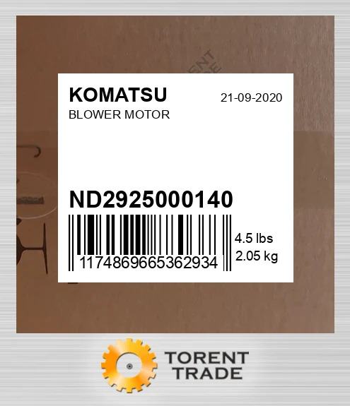 nd2925000140 ДВИГУН ВЕНТИЛЯТОРА KOMATSU