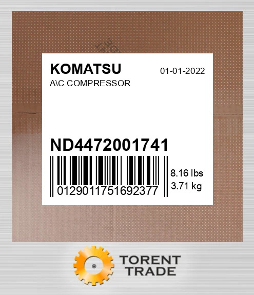 nd4472001741 КОМПРЕСОР КОНДИЦІОНЕРА KOMATSU