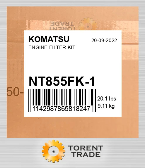 nt855fk1 Комплект фільтрів двигуна KOMATSU NEW AFTERMARKET