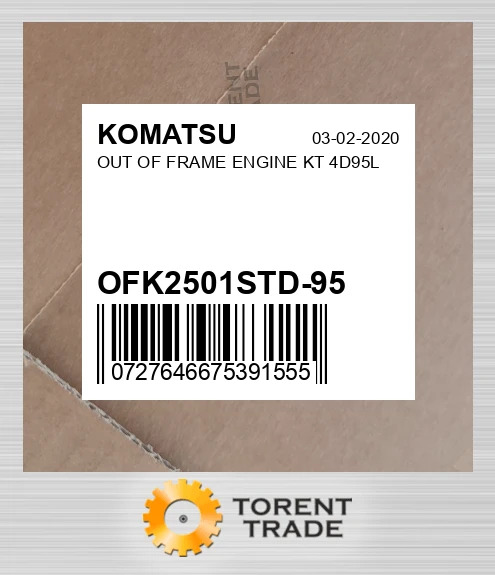 OFK2501STD-95 OUT OF рама Двигун KT 4D95L KOMATSU NEW AFTERMARKET