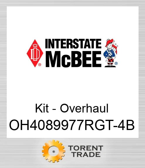 OH4089977RGT-4B Комплект для капітального ремонту двигуна – 1,00 мм NEW AFTERMARKET INTERSTATE MCBEE