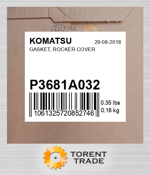 P3681A032 Прокладка, кришка коромисел KOMATSU