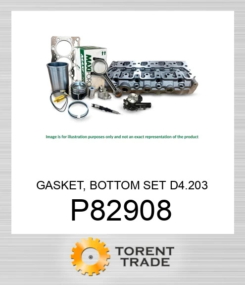 P82908 Прокладка, нижній комплект, D4.203 MAXIFORCE