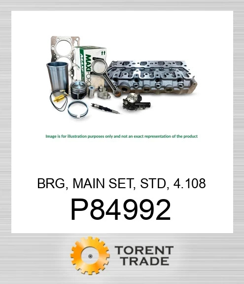 P84992 Комплект головних підшипників, стандартний, 4.108 MAXIFORCE