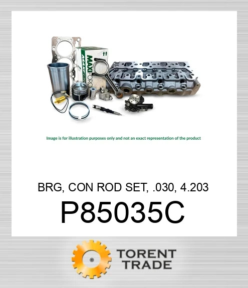 P85035C Комплект шатунних підшипників, 0.030, 4.203  MAXIFORCE