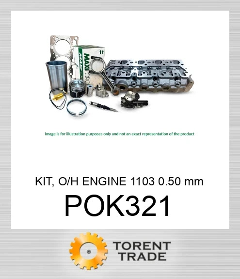 POK321 Комплект, капітальний ремонт двигуна, 1103 0.50 мм  MAXIFORCE